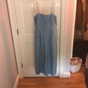 J.Crew  denim tank jumpsuit